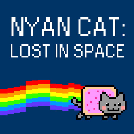 nyan cat lost in space milk combo blue green blue
