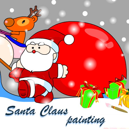 santa claus coloring pages game